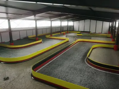 Gokart Track with Car Low-poly 3D model