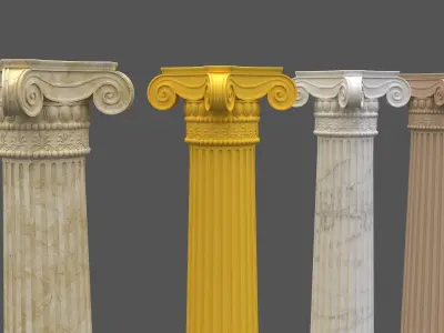 Corinthian Column 3d model 03 3D model