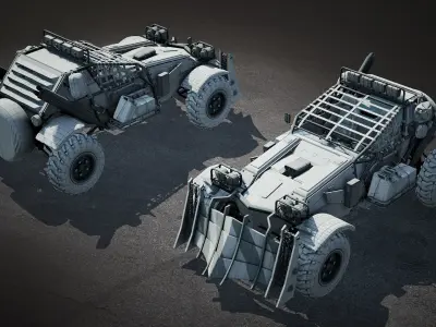 Last Guns - Armageddon 3D Buggy Low-poly 3D model
