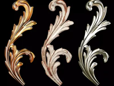 Classic carved 055 3D model