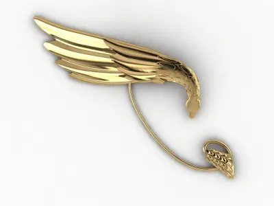 dragon cuf earing  3D print model