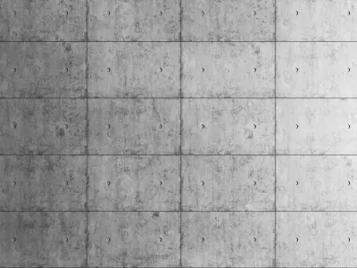 Concrete wall 3D model