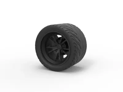 Sport wheel 8 3D print model