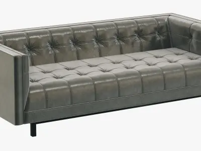 Restoration Hardware Madison Leather Sofa 3D model