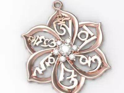OM pendant 3D print model purchase