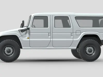 Toyota Mega Cruiser Low-poly 3D model