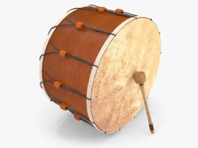 Turkish Folcloric Drum 3D model