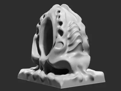 Modern Abstract Decorative sculpture 3d print model 62 3D print model