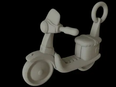 Moped pendant Free 3D print model