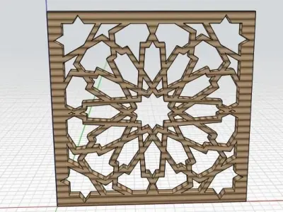Islamic pattern Free 3D model