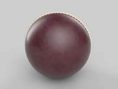 cricket ball 3D model