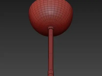 Dubai chandelier with four lights 3D model