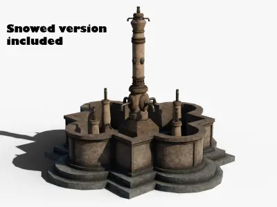 German water fountain  3D model