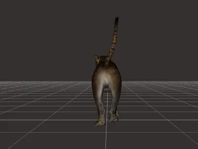 ultimate leopard Rigged 1 3D model