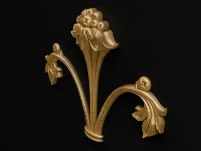 Carved decor 3D model 21