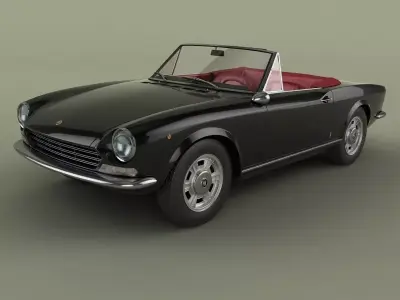 Fiat 124 Spider 3D model