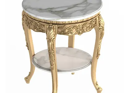  CLASSICAL ROUND SIDE TABLE 3D model