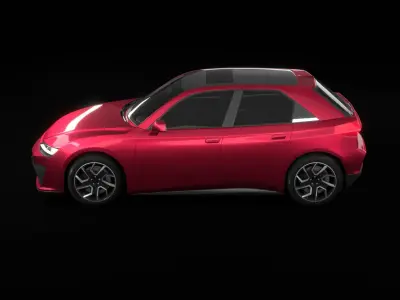 Generic EV Hatchback Car 3D model