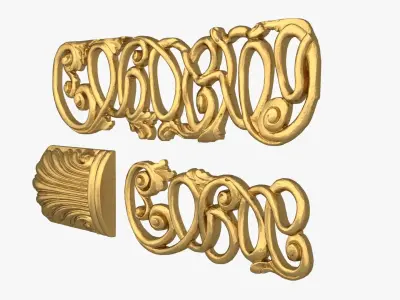 Classic decor ornament 239 3D model