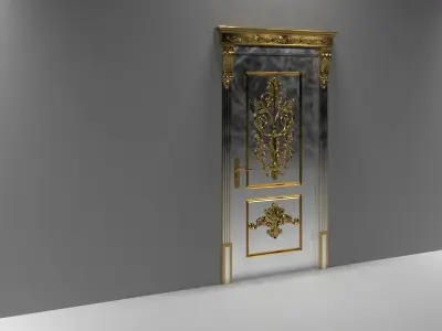 Door decor Free 3D model