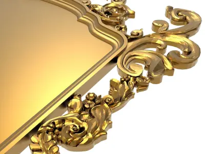 carved frame 3D model 66