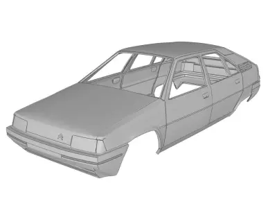 Citroen BX 19 3D print model