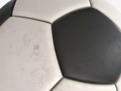 Soccer Ball 03 Dirty 3D model