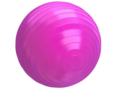 Yoga Ball Pink 3D model