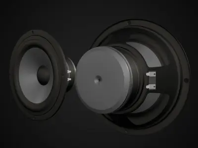 Audio Speaker Bass  3D model