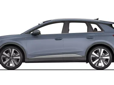 Audi Q4 e-tron S-line 2022 3D model