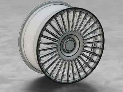 Rotiform GRZ Wheel 3D Model 3D model