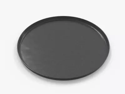 Stylish Plate L Low-poly 3D model