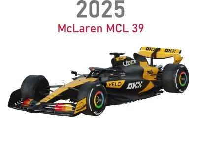 F1 McLaren MCL39 2025 3D model