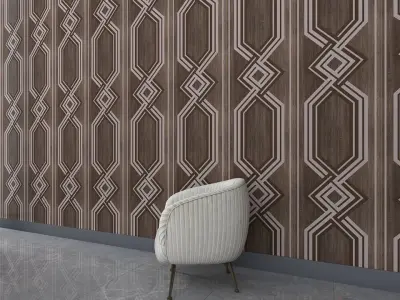 3d wall panel Low-poly 3D model 16