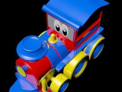 Toy Train 3D Model 3D model