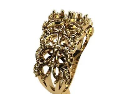 Women ring  3D print model