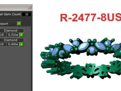 Band Ring 3D print model 6
