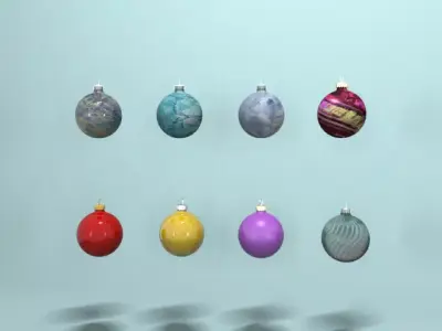 Christmas tree toys 3D model