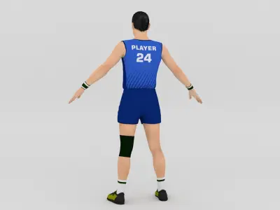 Volleyball Player V2 3D model