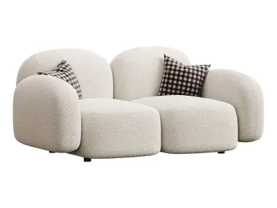 Modern Loveseat sofa 3D model