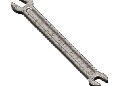 Rusty Workshop Spanner 3D model