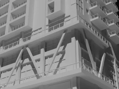 Broadwalk Mall 3D Model Low-poly 3D model