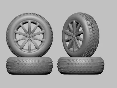 Suzuki Sx4 alloy 3D print model