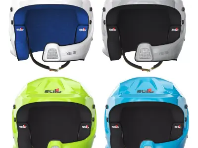 Racing helmet Stilo WRC DES 3D model