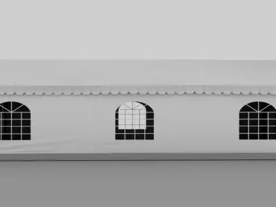 Enclosed marquee Free low-poly 3D model