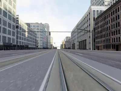 Big City low poly count 3D model