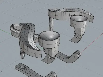 Earrings Berry Cherry  3D print model