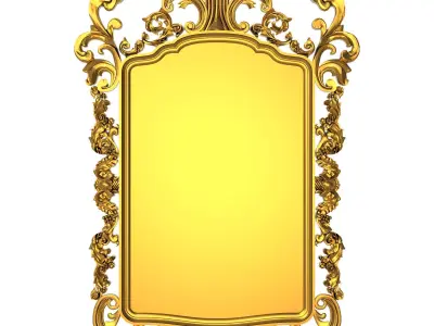 carved frame 3D model 66