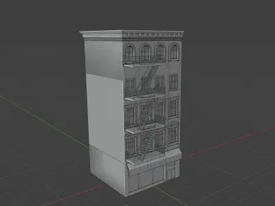 Building Free low-poly 3D model buy