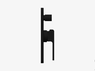 Wall Mixer Tap - Luxury - Bold - Diverter Low-poly 3D model